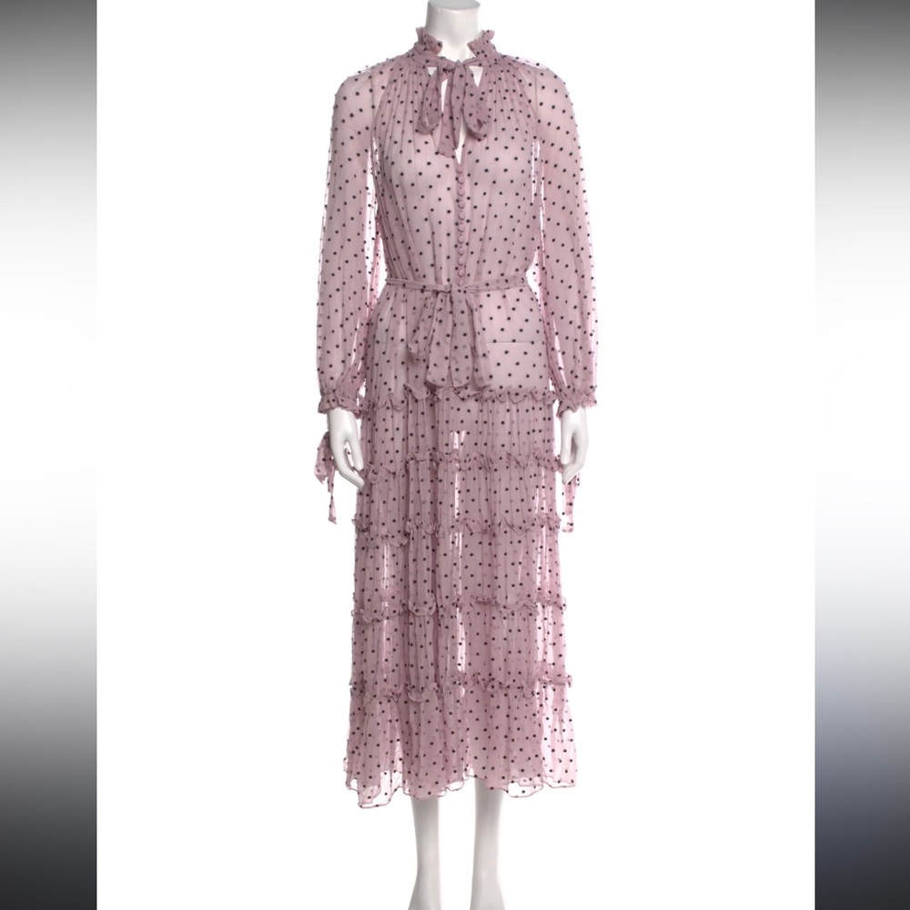 Zimmerman Ninety Sox Tie Silk Dress